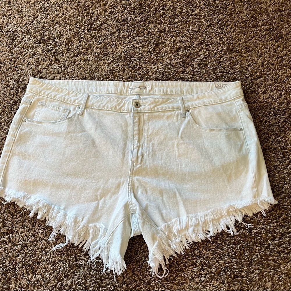 Melrose and Market Bleached Jean Shorts